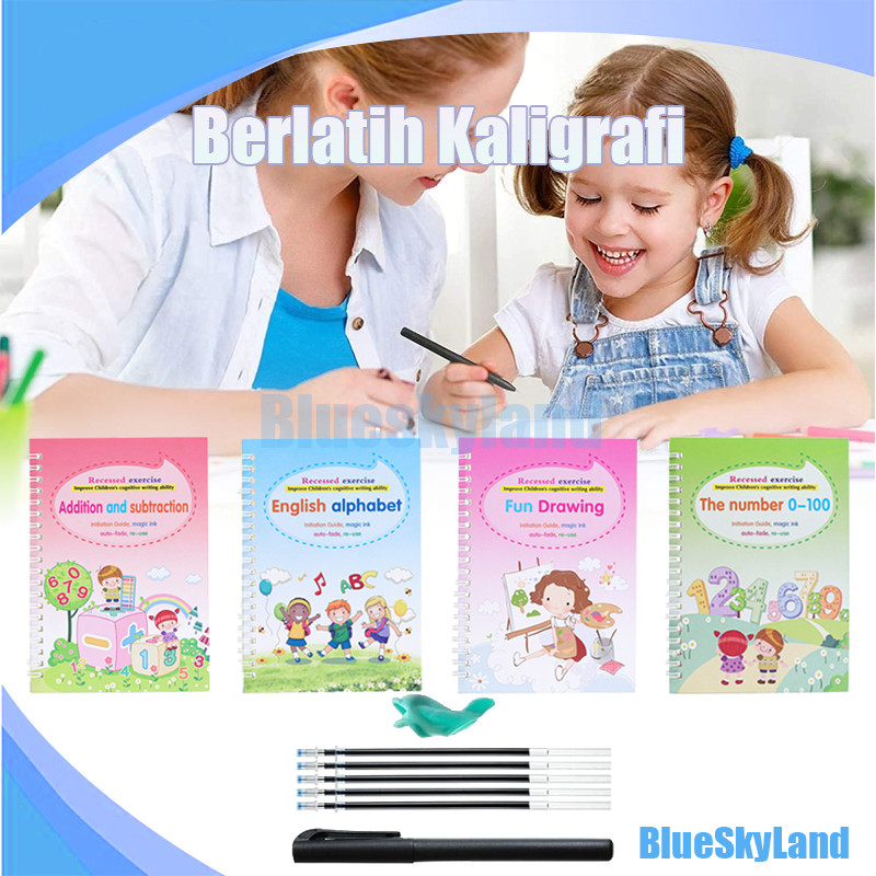 

Buku Magic Pratice Book Buku Belajar Menulis Huruf Dan Angka Anak Paud 3d Pratice Writing Book / Set Buku Ajaib / Angka Anak Paud 3d Pratice Writing Book