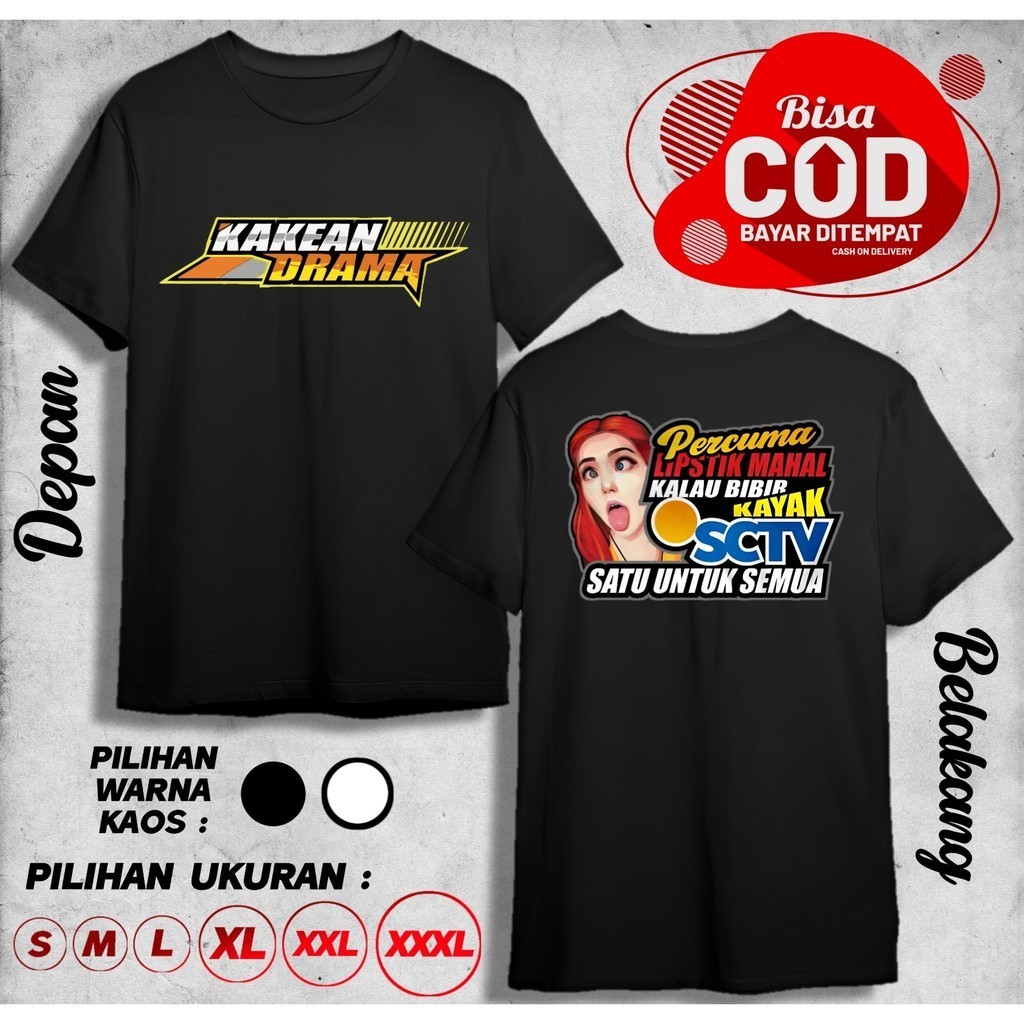 KAOS KAOS KAKEAN DRAMA PERCUMA BIBIR MAHAL KALAU SATU UNTUK SEMUA BAJU DISTRO KEREN COWOK CEWEK GL