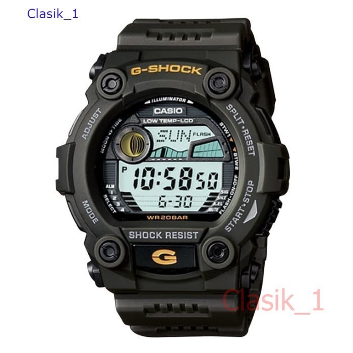 Original 100% Casio G-Shock G-7900-3DR - Jam Tangan Pria -Hijau Army Garansi Resmi 2 tahun