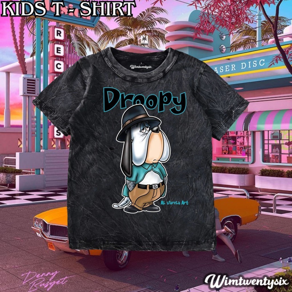 kaos droopy washing vintage tee | kaos anak | baju anak