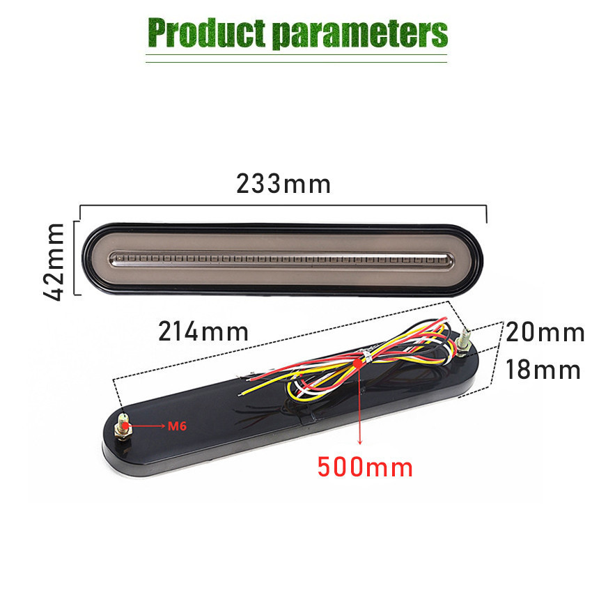 2Pcs Lampu Truk Led Samping Mobil Sein Trailer Parkir Peringatan Sisi Belakang Eksternal