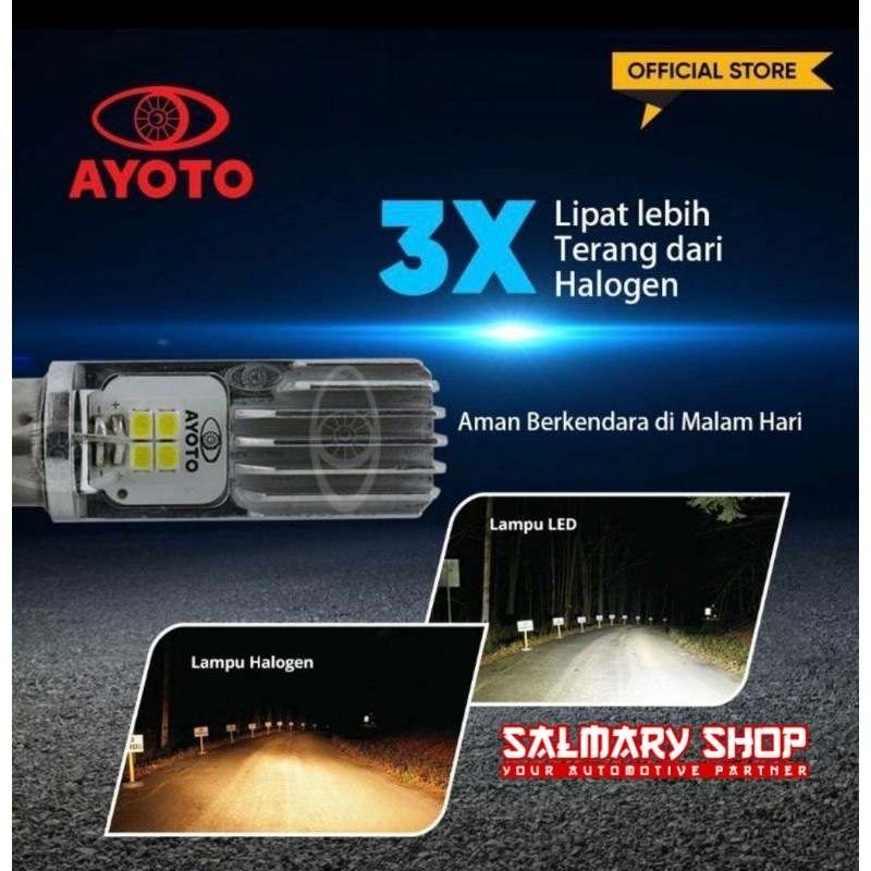 Lampu Depan LED Motor AYOTO M2B ORIGINAL H6 AC & DC motor matic / bebek Lampu Beat Mio Vario