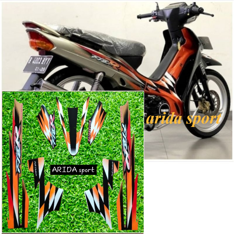 Striping stiker  Yamaha f1zr fizr fiz r f1z r Gold Lis oren milenium tahun 2000 berkualitas spt orig