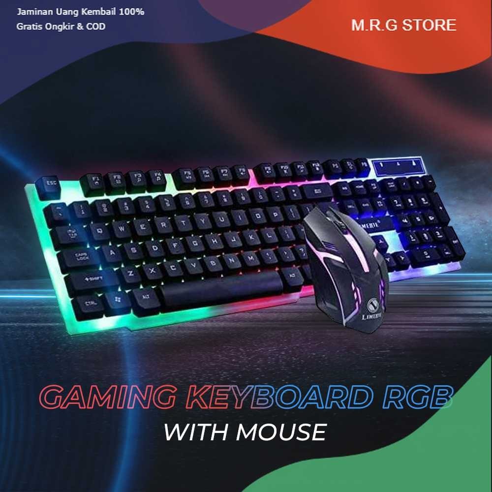 Combo Gaming Keyboard RGB with Mouse -LIMEIDE