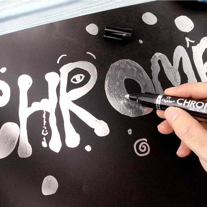 

KGRD Spidol Permanen Marker Metallic Chrome Waterproof 2mm 84LI3F