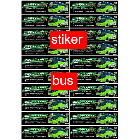Sticker bus Maudi jb5