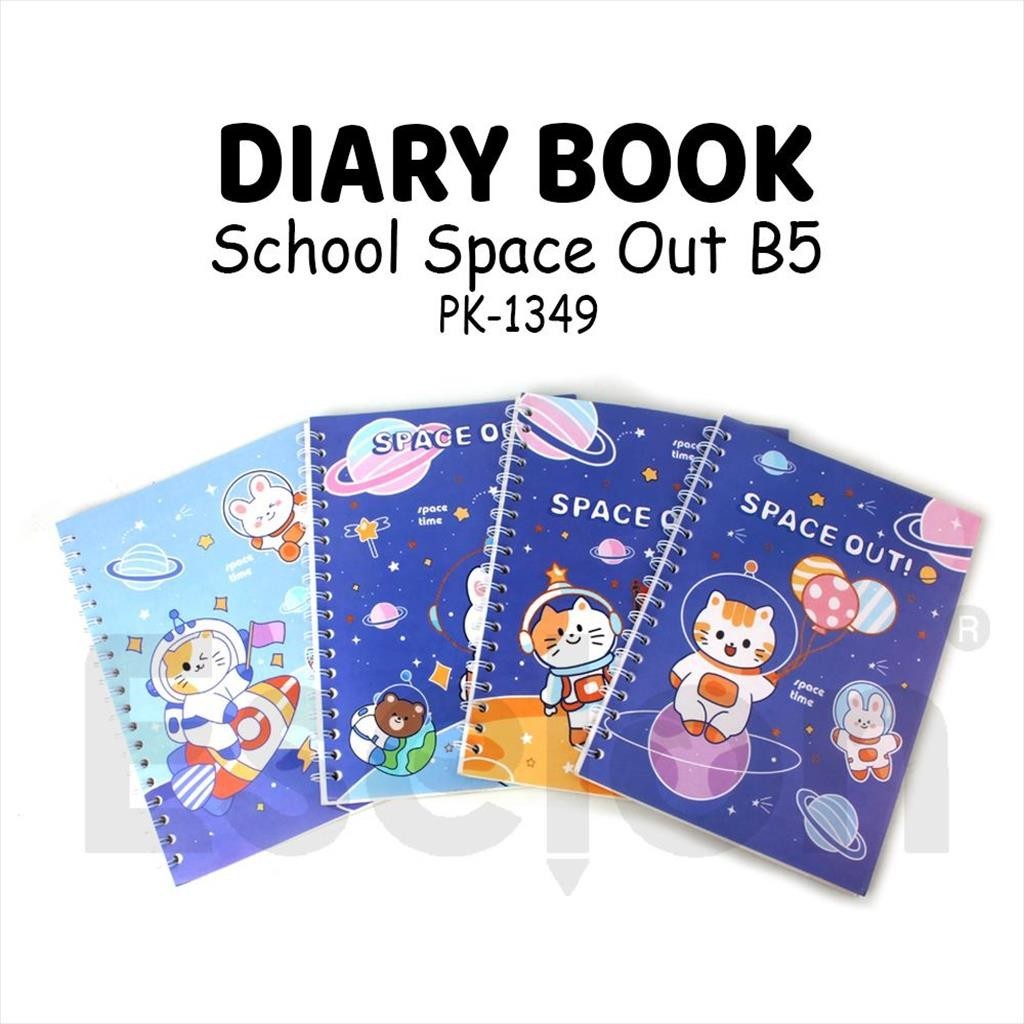 

[ES.JKT] Diary Spiral B5 SPACE OUT / PK-1349 / Notebook Spiral B5 50 LEMBAR