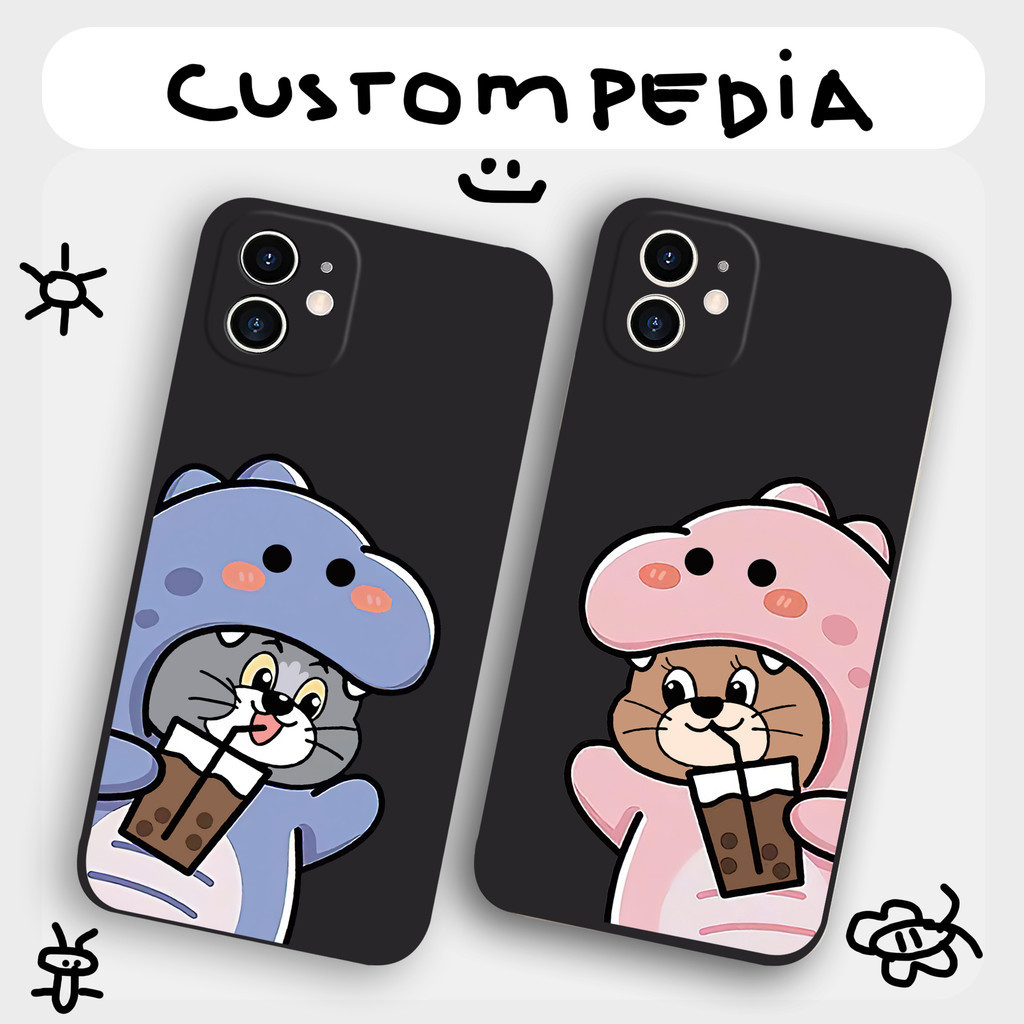 Casing Vivo Y12 Y17 Y12S Y20 Y30 Y50 Y1S Y91 Y95 Y22 Y16 Y35 Y53S V15 V19 V20 S1 Soft Case Kucing Ti