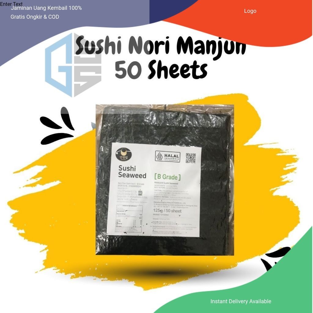 

Sushi Nori Manjun 50 Lembar