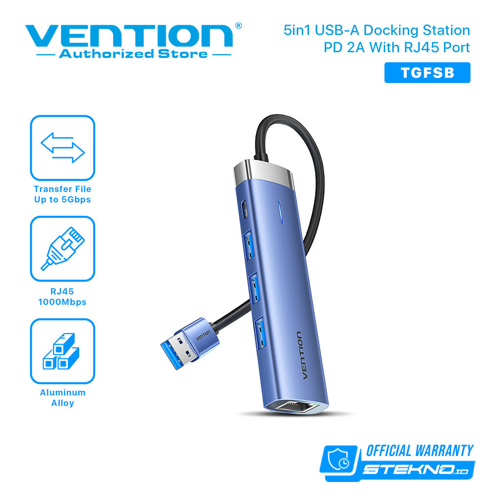 Vention Mini USB 3.0 HUB to LAN RJ45 Ethernet Adapter Power Delivery