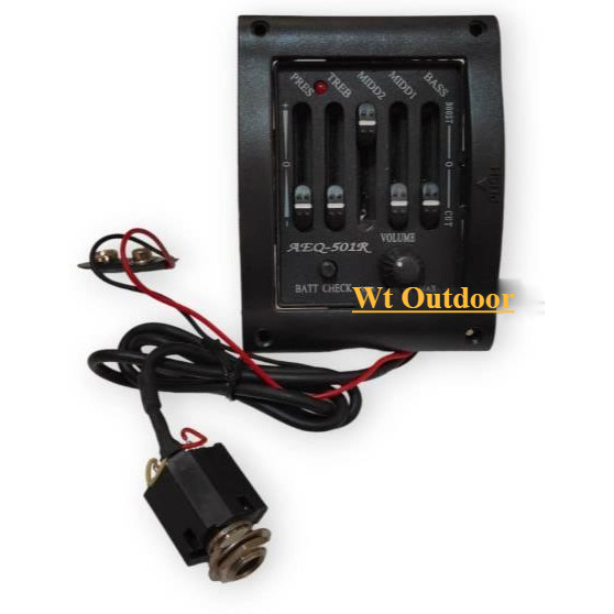 Preamp EQ Equilizer Gitar Akustik tipe AEQ-501R