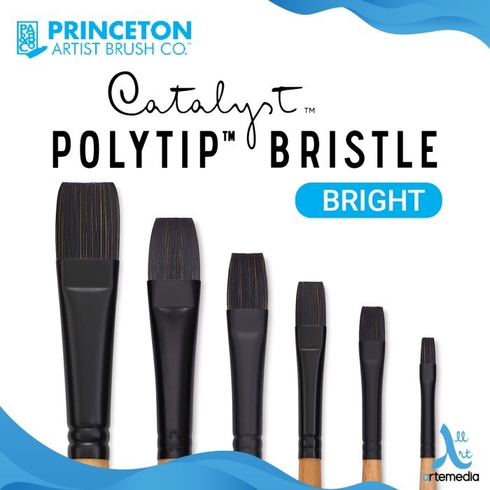 

Princeton Catalyst Polytip Bristle Bright Synthetic Brush Kuas Lukis