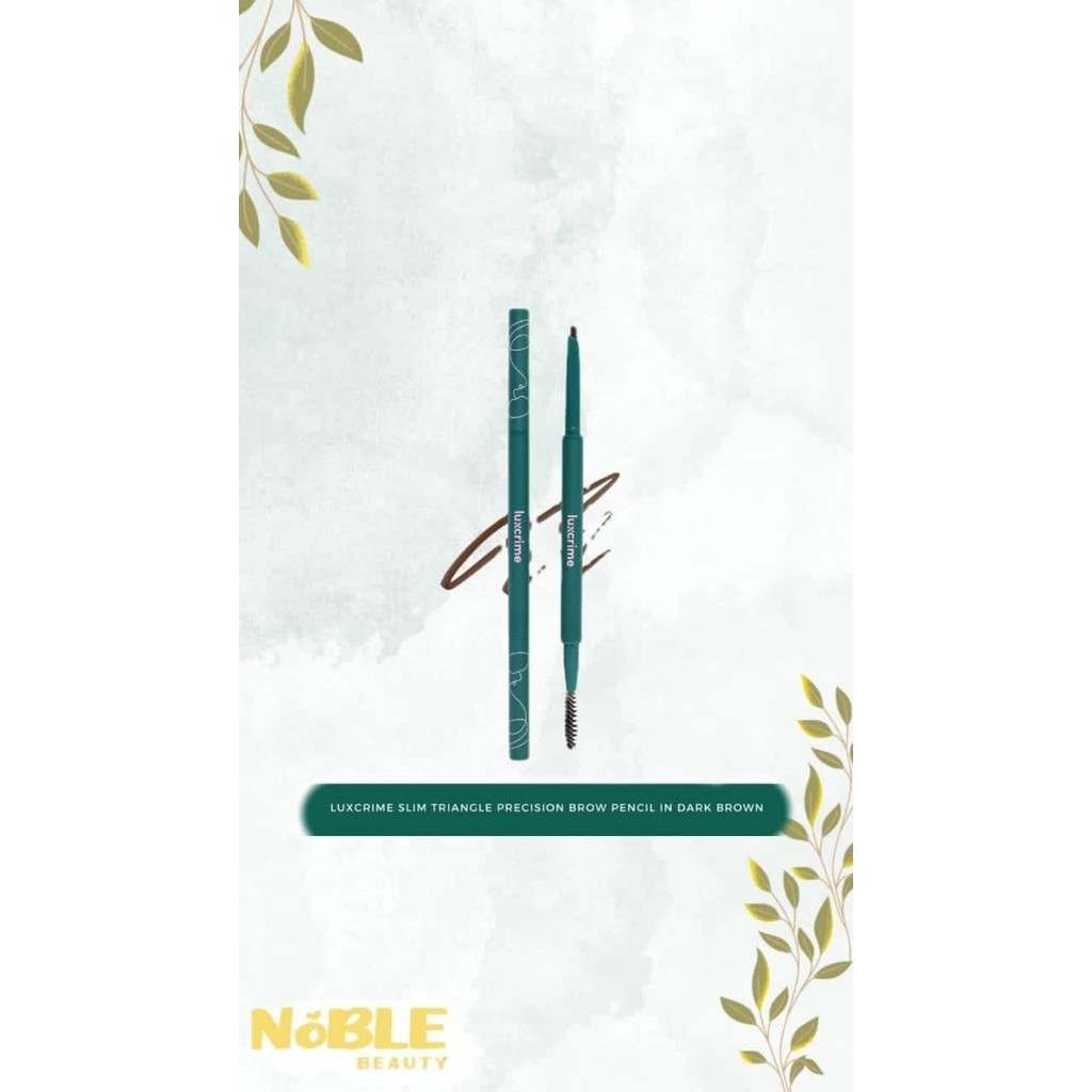 Luxcrime slim triangle brow pencil dark brown