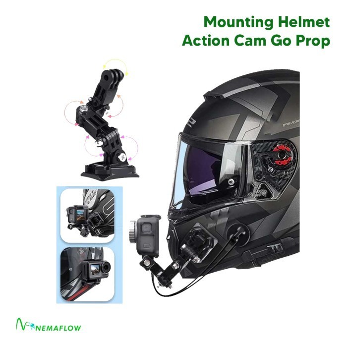 Mounting Helmet Action Camera Front Chin Mount Motovlog Camera