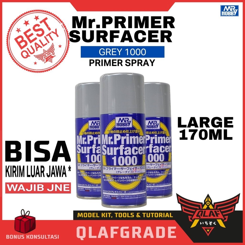 Mr Primer Surfacer 1000 - 170ml - Primer Surfacer Spray Mr.Hobby