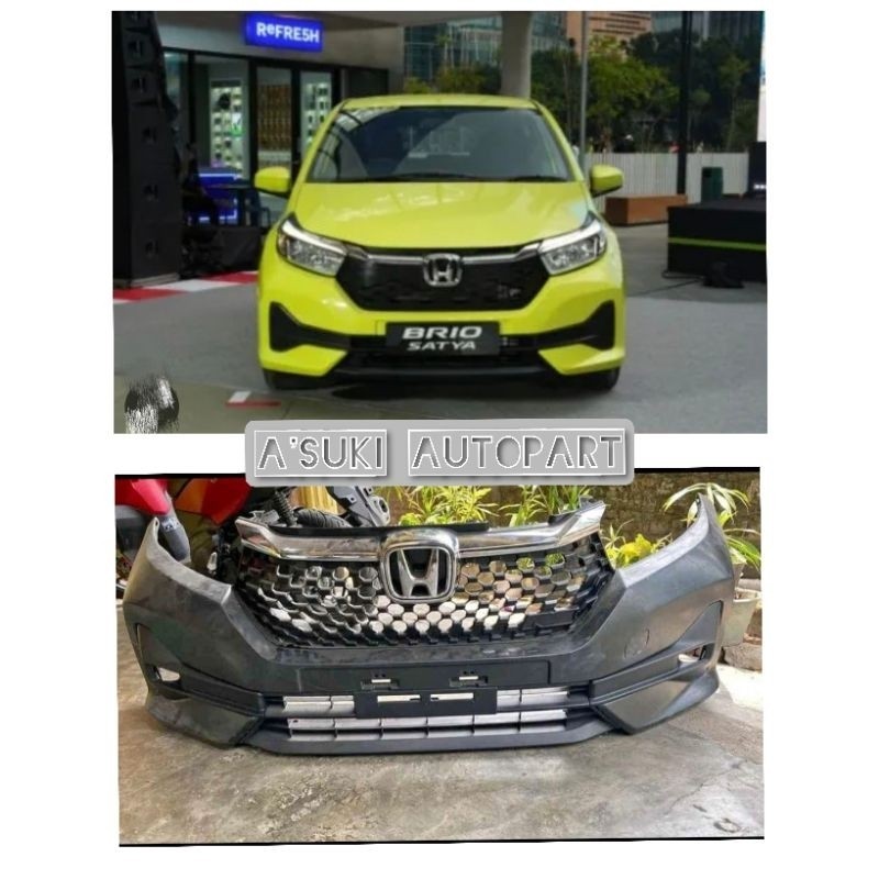 bemper bumper depan Honda Brio satya 2023 full set