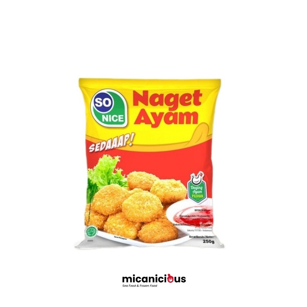 

SO NICE NAGET AYAM / CHICKEN NUGGET 250GR