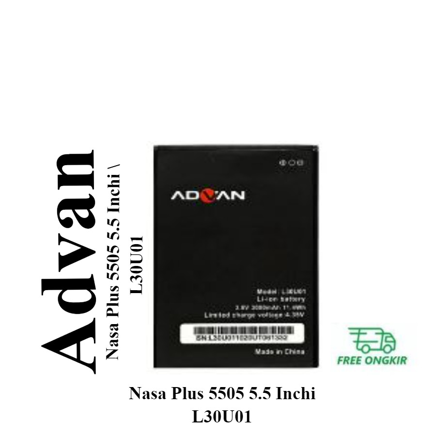 Baterai Original ADVAN Vandroid Nasa Plus 5505 5.5 Inchi Batre L30U01 ORI OEM