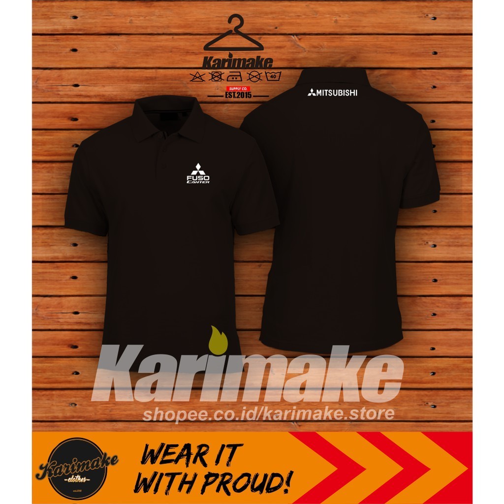 TERBARU Polo Shirt Kaos Polo Mitsubishi Fuso Canter Kaos Otomotif