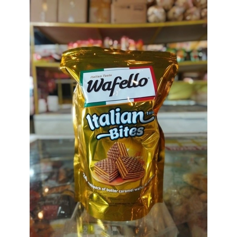 

Wafer Wafello Italian Bites Butter Caramel Pouch 228g