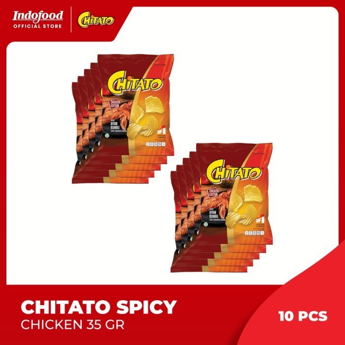 

Sale 10 Pcs - Chitato Spicy Chicken 35 Gr