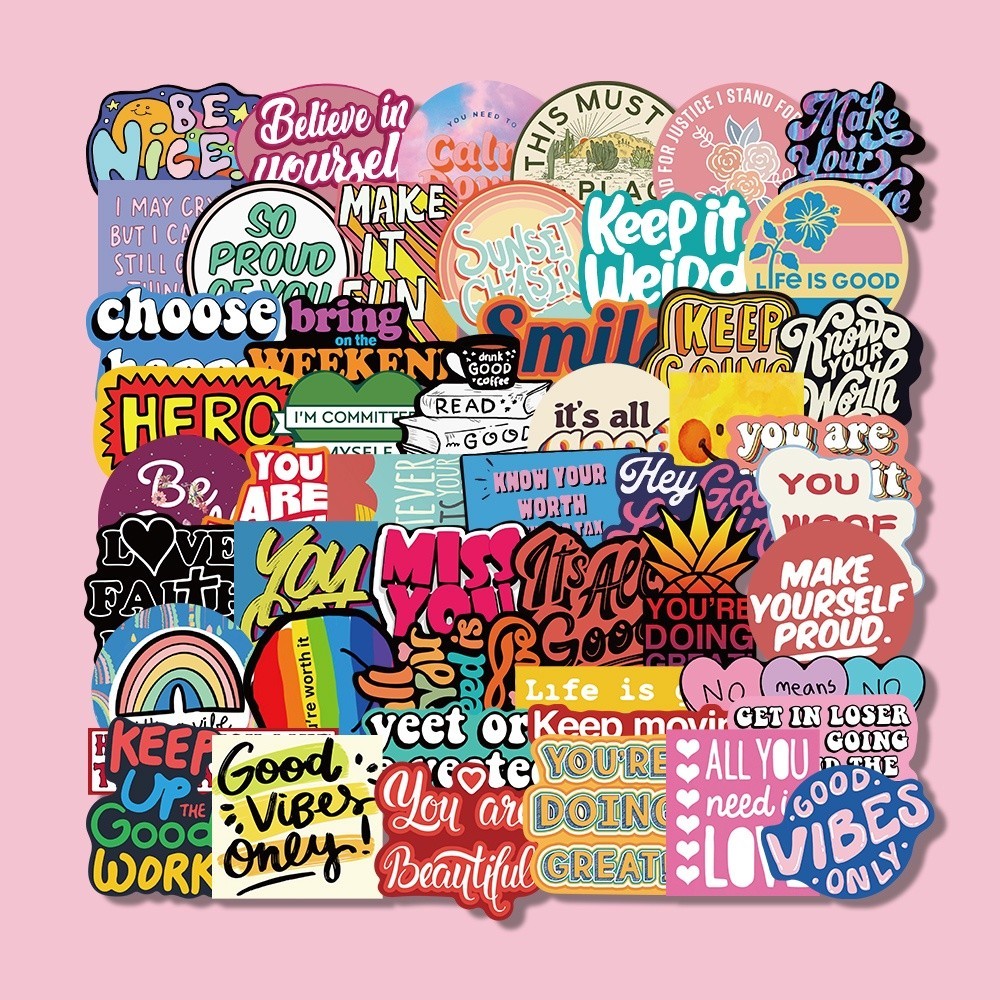 

PROMO25 Pcs Stiker Motif Tulisan Bahasa Inggris Tahan Air Untuk Dekorasi notebook hello.nuza