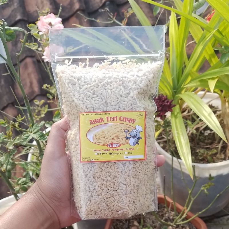 

Anak teri crispy 200gr anak Teri nasi/Teri medan crispy