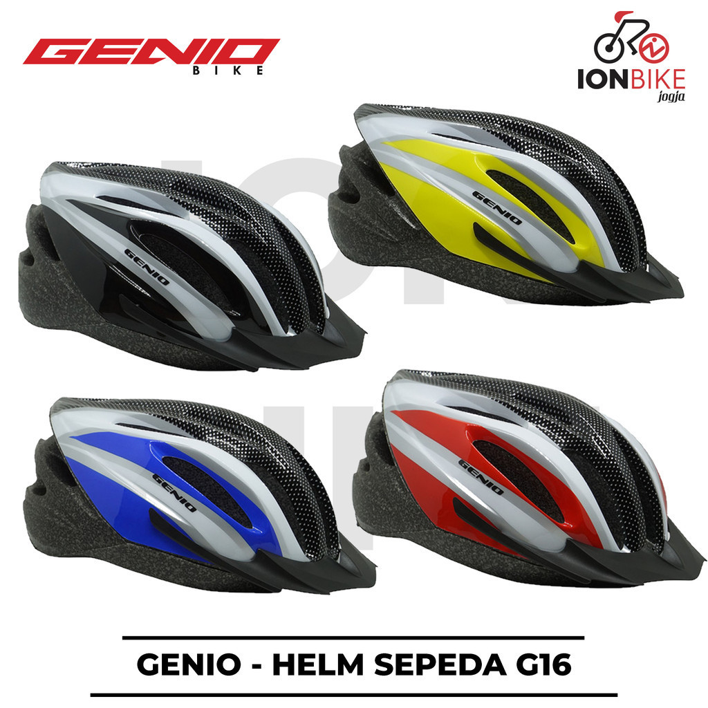 Helm Sepeda Genio G16 Topi Gowes Cycling Helmet G 16 Murah Diskon Bersepeda Lipat Roadbike Balap MTB