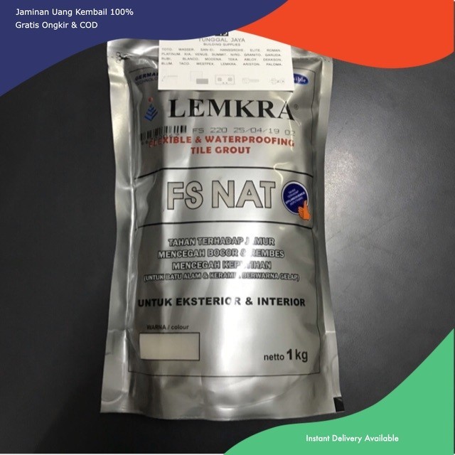 Semen Nat Lemkra 220 Cool Grey / Pengisi Nat Keramik Granit