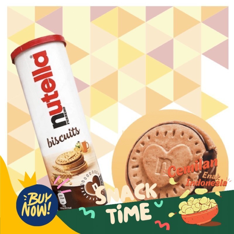 

Special Diskon NUTELLA BISCUITS Tube - Biskuit Nutella Eropa - 166 gr