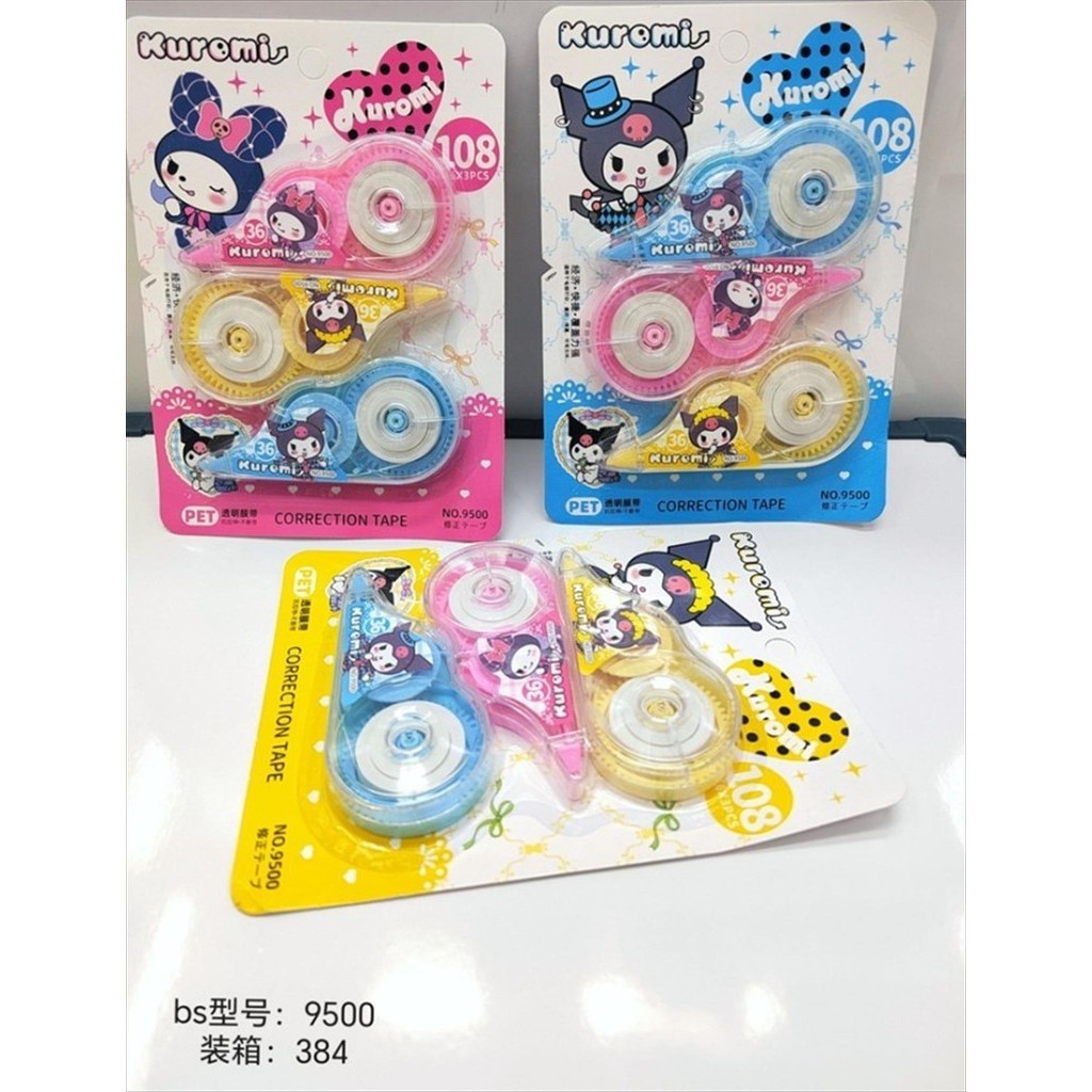 {P} CORRECTION TAPE 9500 (isi 3 pcs)