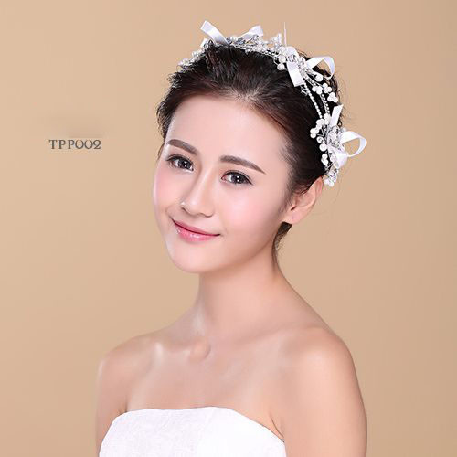 Crown Bridal Setelan Tiara Hijab Modern Asesoris Wanita Tpp002