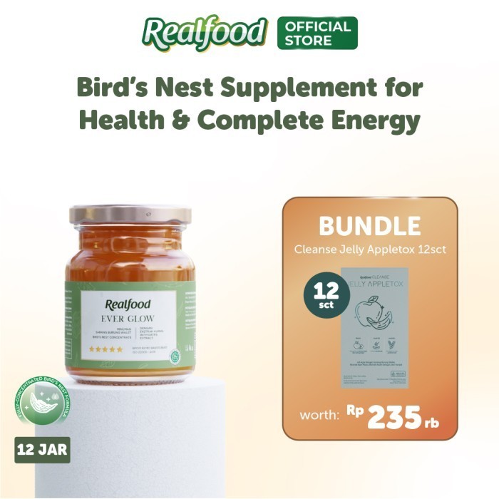 

Realfood Ever Glow Bird's Nest Drink + Kurma + Energi