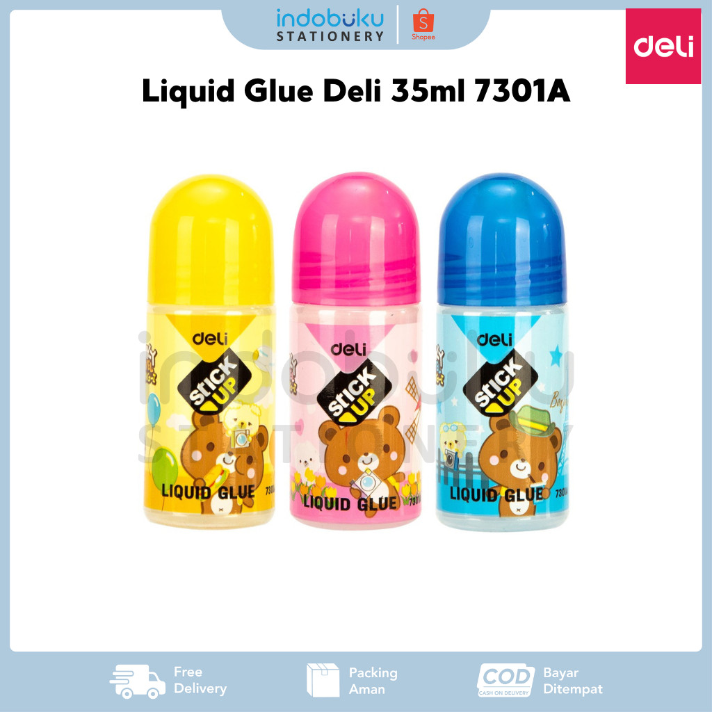 

Liquid Glue Deli 35ml 7301A Lem Cair Bening Deli 7301A