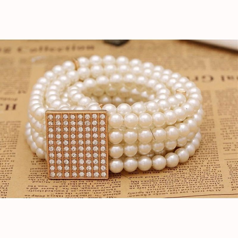 ✔️NEW ARRIVAL | Ikat Pinggang Import Wanita Mutiara EMPAT Ikat Pinggang Untuk Dress 