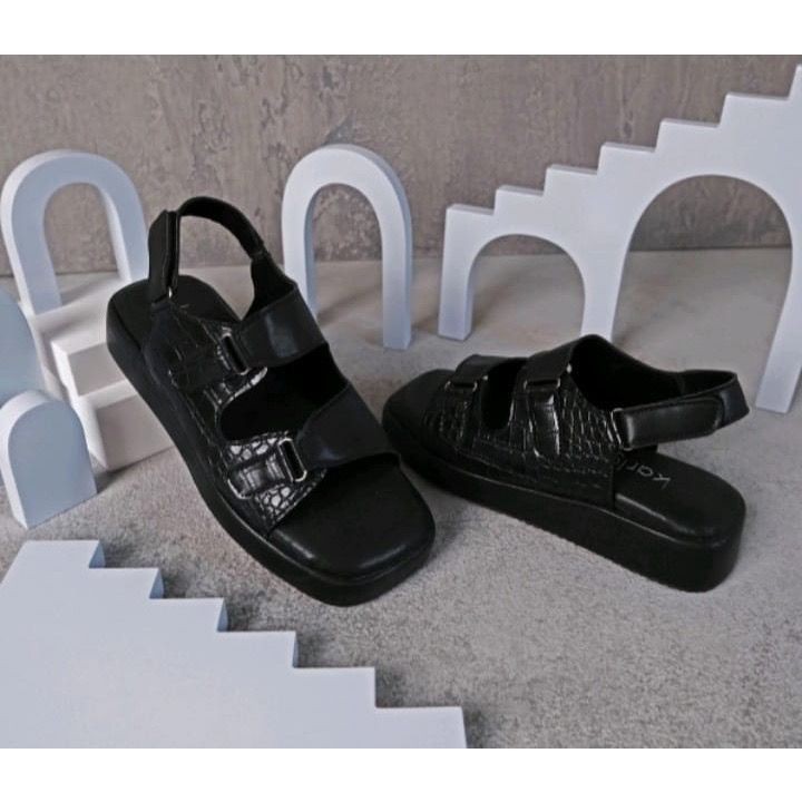 Diskon ZOLA - Sandal Platfrom Wedges Wanita korea promo lebaran