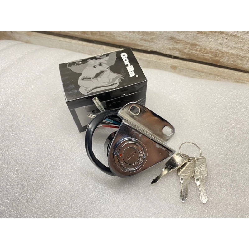 01 Kunci Kontak CB GL CG 125 Kabel 4 Merk GORILLA | Kunci Kontak Cb GL CG c70 Tiger Ori Kabel 4 Impo