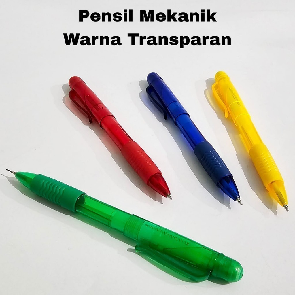 

MJ Pensil Mekanik Warna Transparant 0.5mm/Pensil Warna/Pensil Mekanik/Pencil