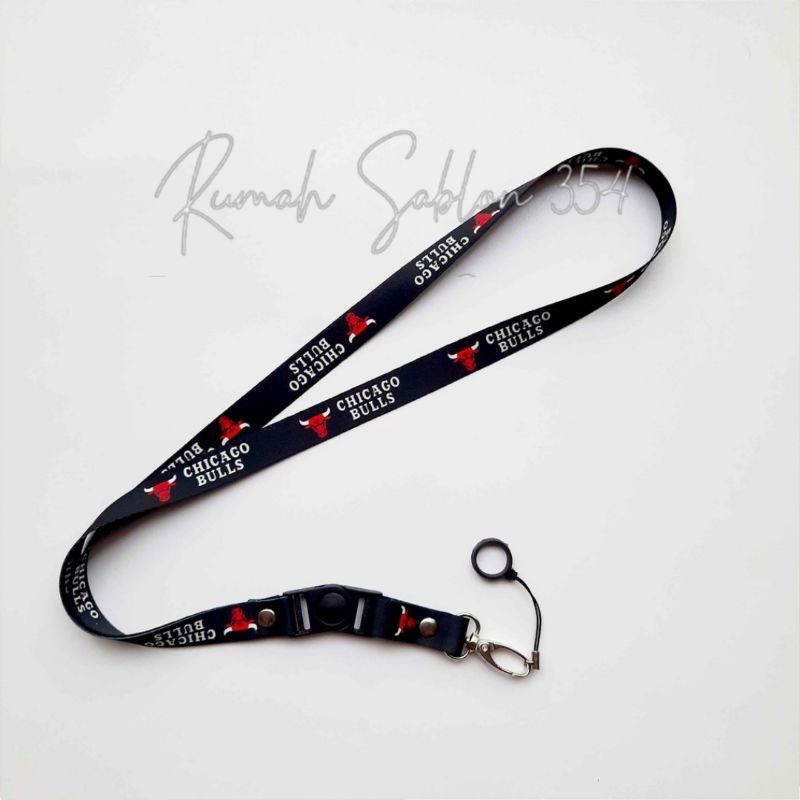 

lanyard CHICAGO BULLS lanyard DISTRO gantungan kunci name tag id card kartu nama / tali lanyard gantungan leher