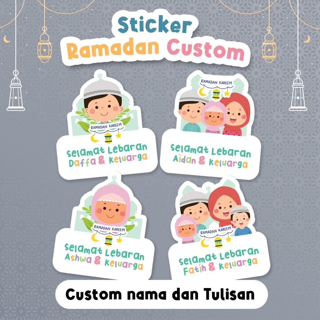

Stiker Ramadhan Custom, Stiker Hampers, Hadiah Ramadan, Custom Nama dan Tulisan