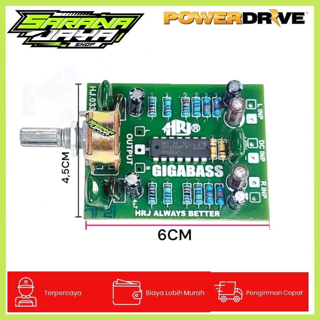 kit tone control giga bass stereo 12 volt