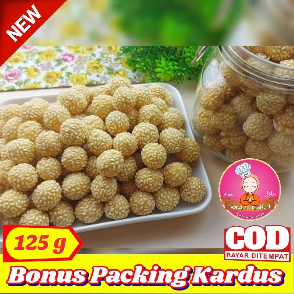 

Jajanan Murah Ciput Wijen Kuning 125g / Onde Mini Coklat - Cemilan Ribhun | Snack Kiloan Murah / Gratis Ongkir