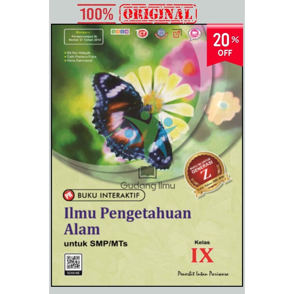 Buku Pr/Lks IPA K13 SMP/MTS Kelas 9/IX Semester 1&2 Intan pariwara Tahun 2024