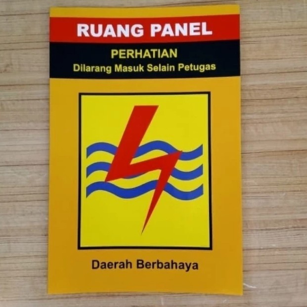 

Sticker Cutting ruang panel awas tegangan tinggi Safety First label tiang listrik panel