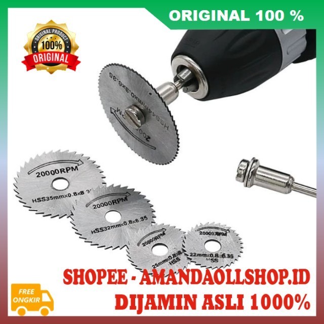 Saw Blade Mata Bor Mini Set Drill Ukir Kepala Gergaji Mata Bor Mini 5 Pcs 100% ASLI