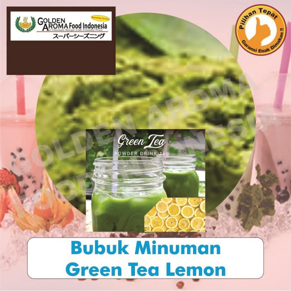 

Bubuk Minuman Green Tea Lemon 1 Kg Teh Hijau Lemon Green Tea Drinking Powder Enak Murah Halal GAFI