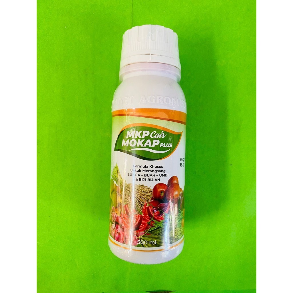 Pupuk MKP cair MOKAP PLUS isi 500ML dari PT.PLANET AGRONUSA plus fixsin