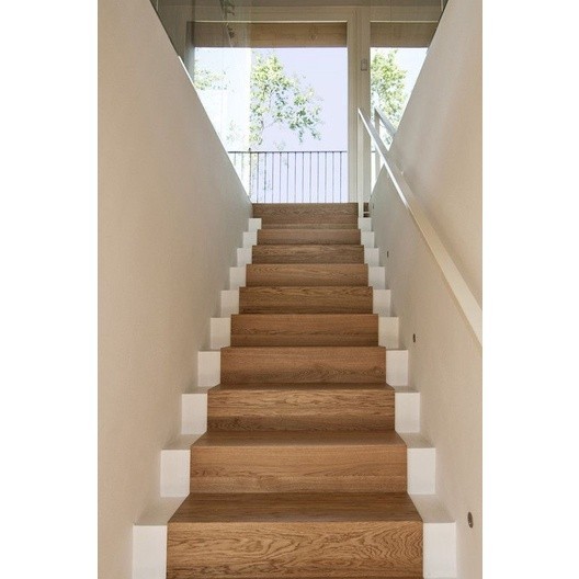 Granit anak tangga custom ukuran double Bavel motif kayu