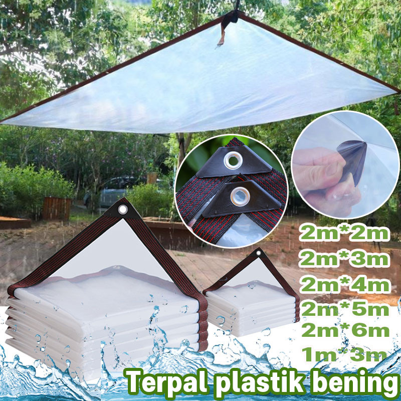 Terpal Plastik Bening Terpal Tenda UV Kain Plastik UV Green House Tebal Plastik Bening Transparan Te