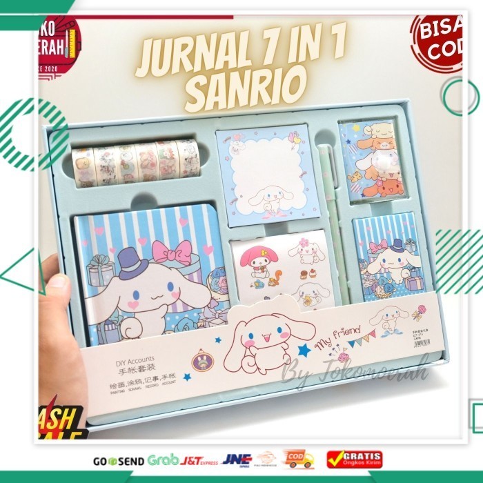 

Paling Murah PAKET JURNAL 7 IN 1 SANRIO KADO ALAT TULIS BUKU STIKER LUCU UNIK MURAH - Biru